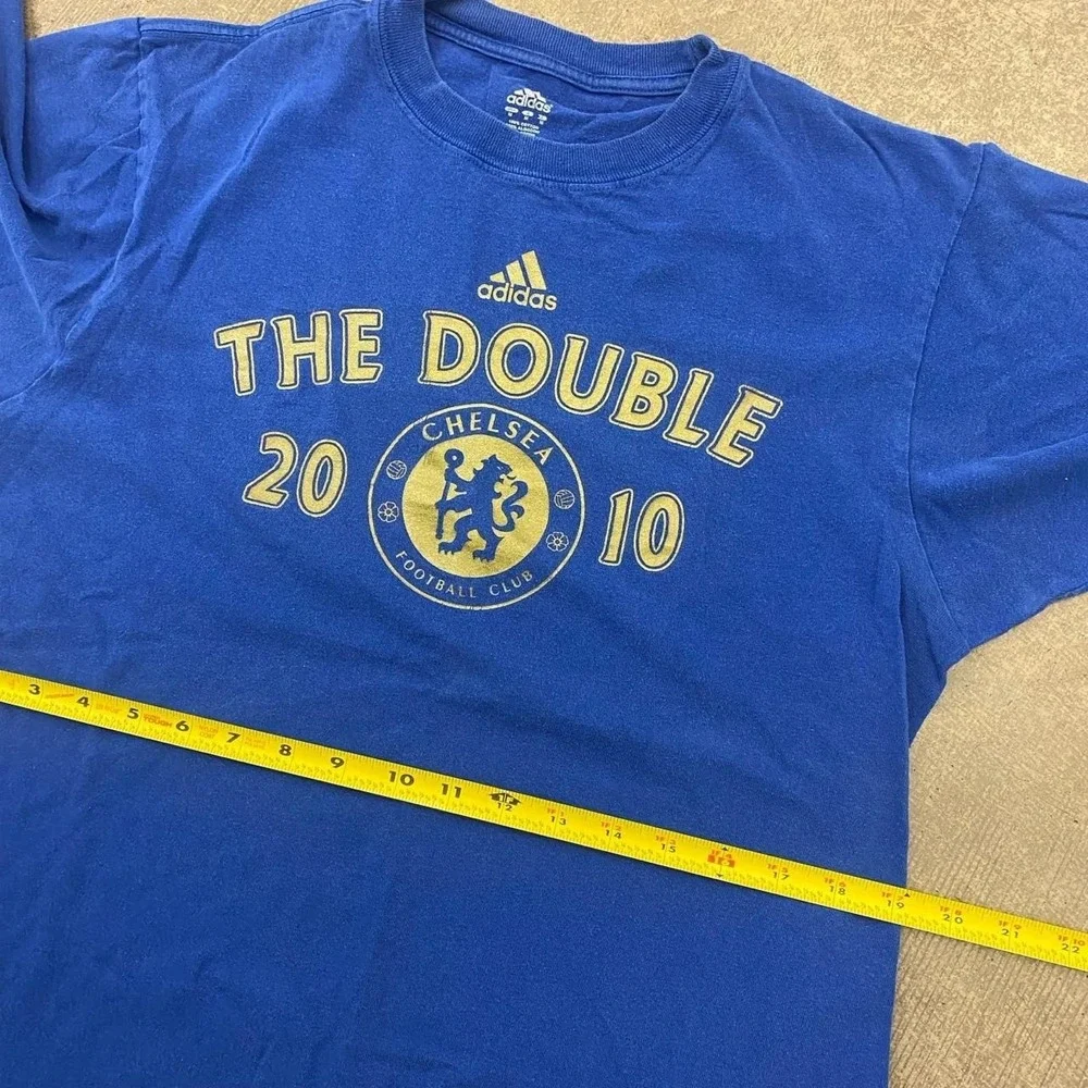 Chelsea Football Club 2010 The Double Champions Adidas Premier League T-Shirt M